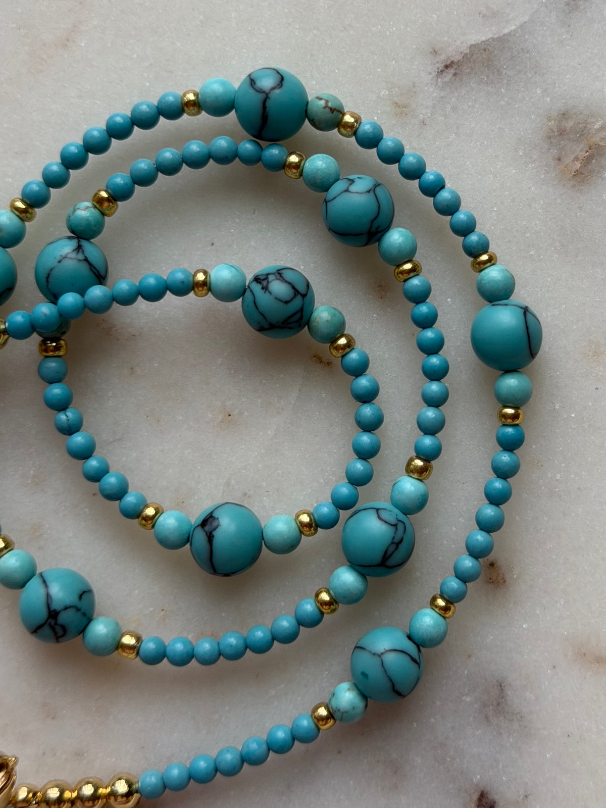 Turquoise and Howlite Necklace