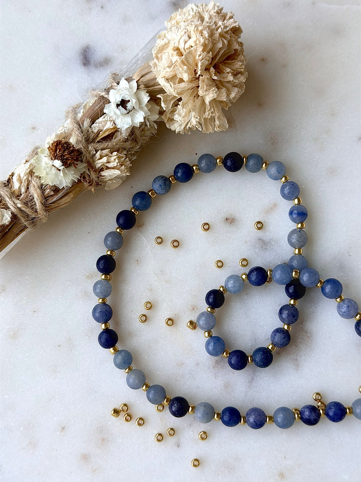 Blue Aventurine Necklace (17 in)