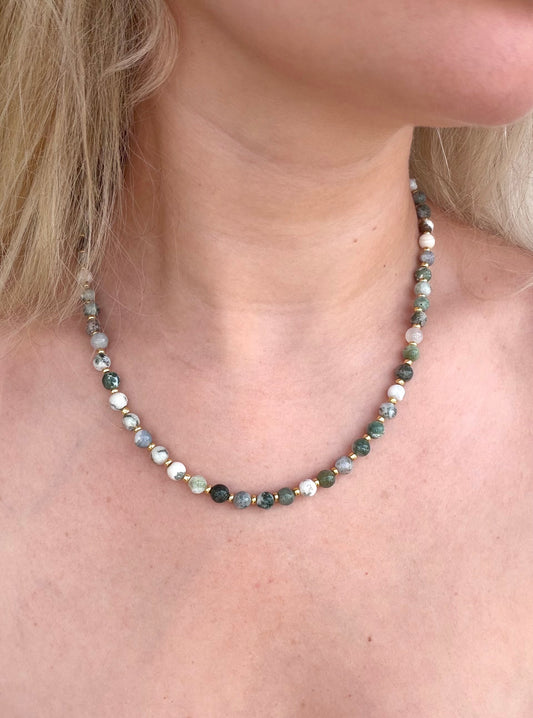 Tree Moss Agate Necklace